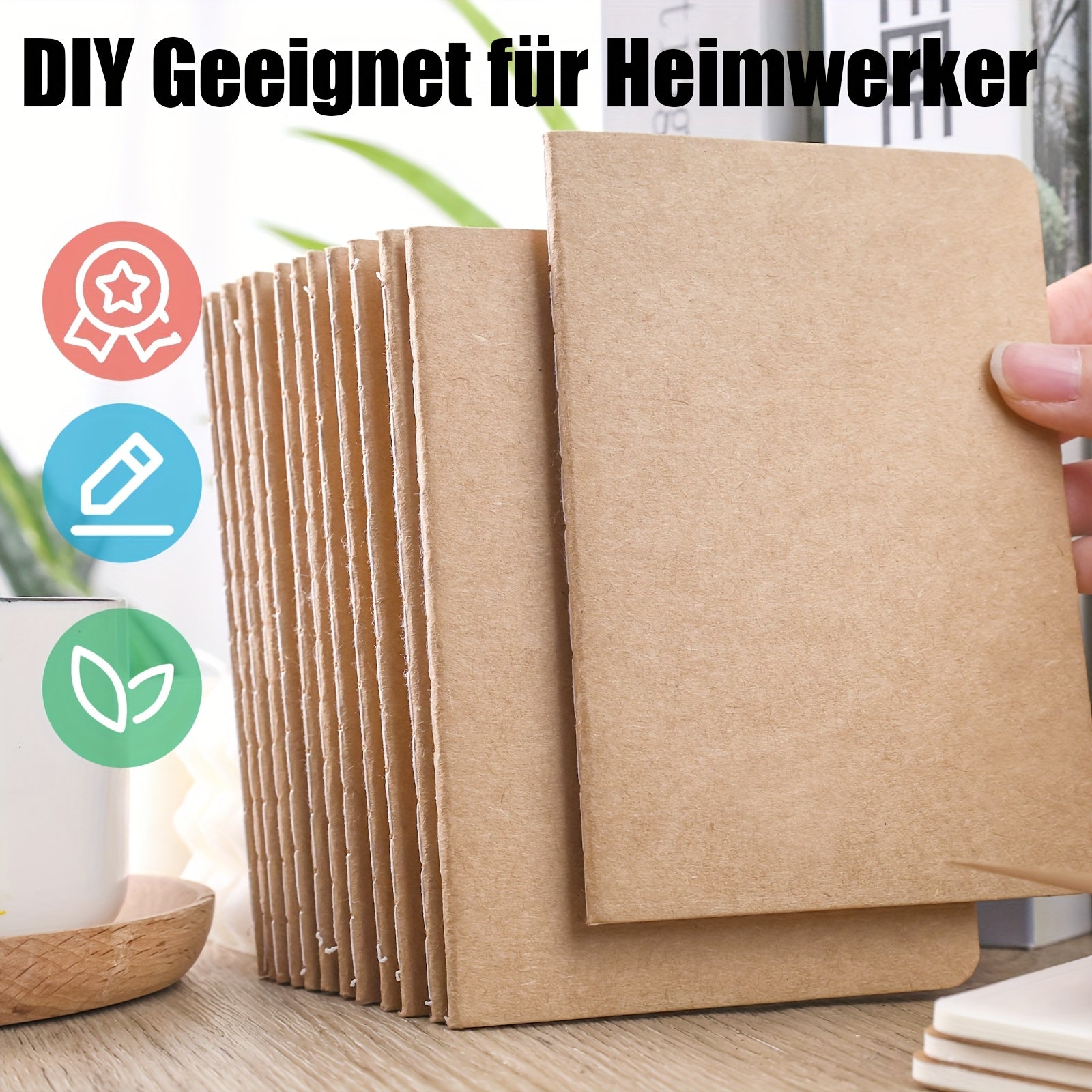 TEMU 16pcs Small Blank Notebooks, Notebook Journal Diary Notepad School Notebook 13 X 9cm Notebooks With Paper Cover Brown, Back To School