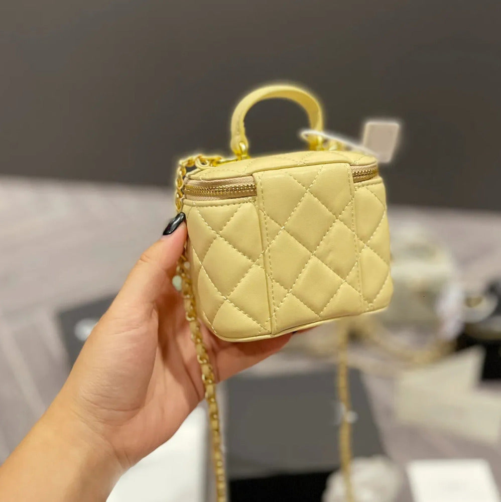 10A quality High Luxurys Designers Shoulder Bags Fashion womens cross body mini lipstick box Clutch Totes ladies Purses Wallet crossbody