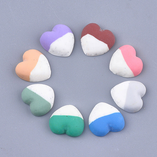Two Tone Handmade Polymer Clay Cabochons