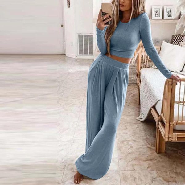 Women&#039;s Sleepwear Autumn Winter Pamas For Women Long Sleeve Top Pants Casual Tracksuit Pijama Home Clothes Pama Sets