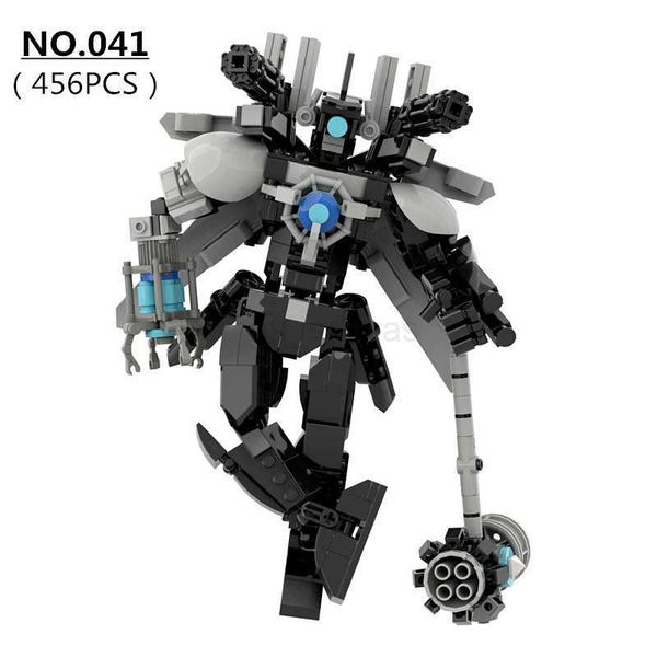 456PCS Ski Toilet Updated Titan Monitor Man Building Blocks Set With Hammer Mecha Model DIY Bircks Toys For Boys Xmas Gifts Z250117