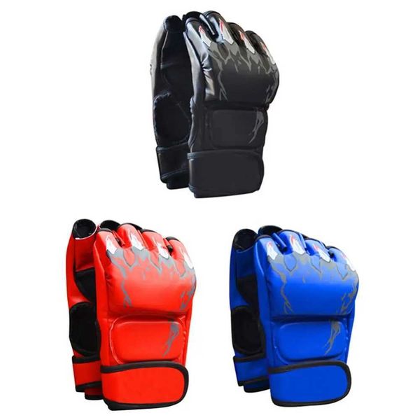 Adult MMA Boxing Sandbag Fight Combat Training Faux ather Half Finger Gloves Comfortab Breathab Wear-resistant DurabXJ241028