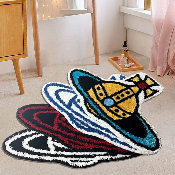 Carpet 3D Planet Tufted Rugs Soft Plush Fashion Irregular Floor Mat Creative Children&#039;s Lounge Rug Bedroom Decor 231116