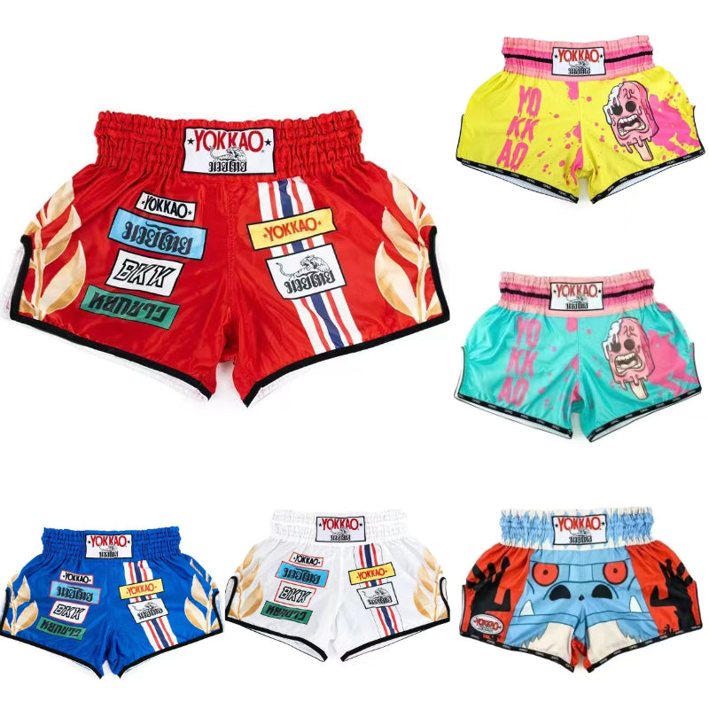 shorts kick boxing Tiger Muay Thai shorts mma shorts tiger muay thai sanda boxe fight wear yokkao bermuda mma boxing sanda