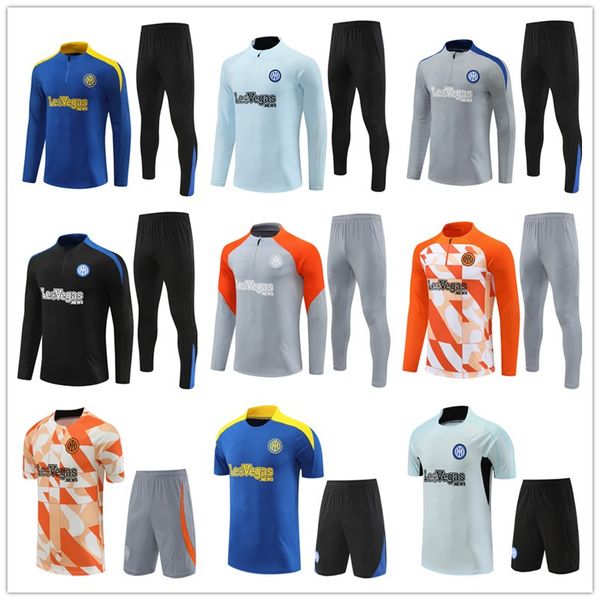 24 25 interS milanS designer tracksuit retro tuta maglia jersey training survetement camiseta jerseys chandal kit football men and kids uomo