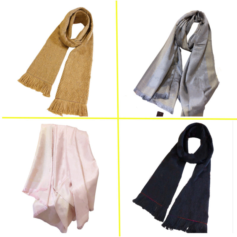 Scarves luxury scarf designers cashmere scarfs women men autumn-winter Printing Letter Wool shawls Winter Warm Silk Slippery Shawl Cloak grid Neck O