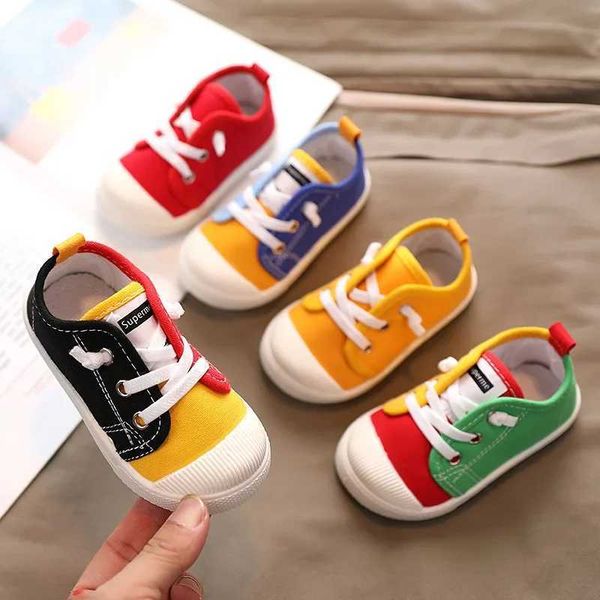 W Kids Canvas Sneakers - Lace -up Childrens Tennis Shoes Z250109