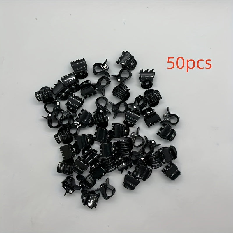 TEMU 50pcs Plastic Garden Clip, Dark Green Vine Support Bundle, Plant Clips, Phalaenopsis Orchid Stem Clip, Gardening Tool