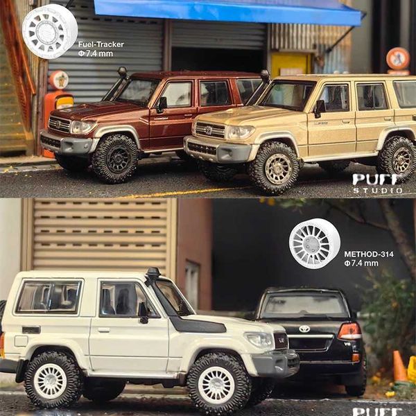 Diecast Model Cars PUFF 1-64 off-road resin wheel with rubber tire modified bearings diameter 13.5mm suitable for cars toy cars hotel wheels