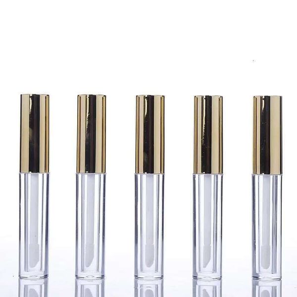 10 Pcs Sier Golden Lipgloss 10Ml Labial Circular Tubes Empty Gloss Tube Body Lip Glaze Bottle For Female Perfume