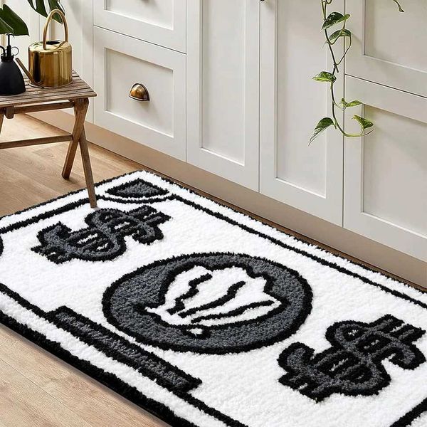 Vikama Coin Carpet He Bedro Living Ro Bedside Carpet Entrance Door Mat Entrance Door Careless Warm Floor Mat Y240102