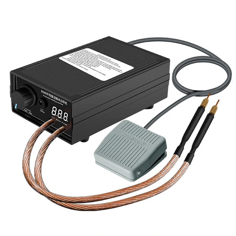 Excellway Dual Pulse 8000W Spot Welding Machine Rechargeable Lithium Battery Spot Welding Machine High Power Household F