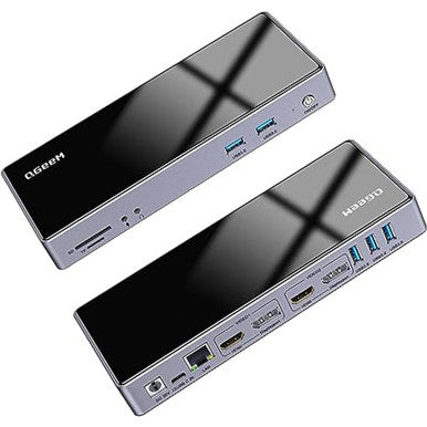 QGeeM® USB 3.0 Single 5K/Dual HDMI DispalyPort 4K@60Hz Docking Station