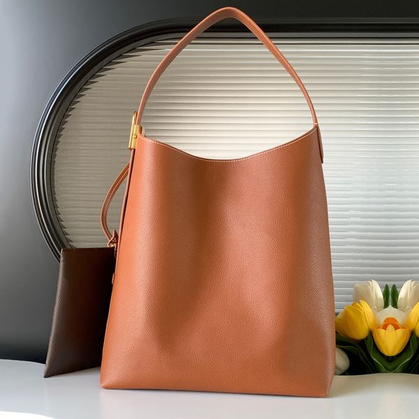 12A Mirror Quality Women&#039;s New Key Hobo shoulder bag Orange Designer Bag Minimalist Crossbody Top Cowhide Low Profile Bags Women Casual