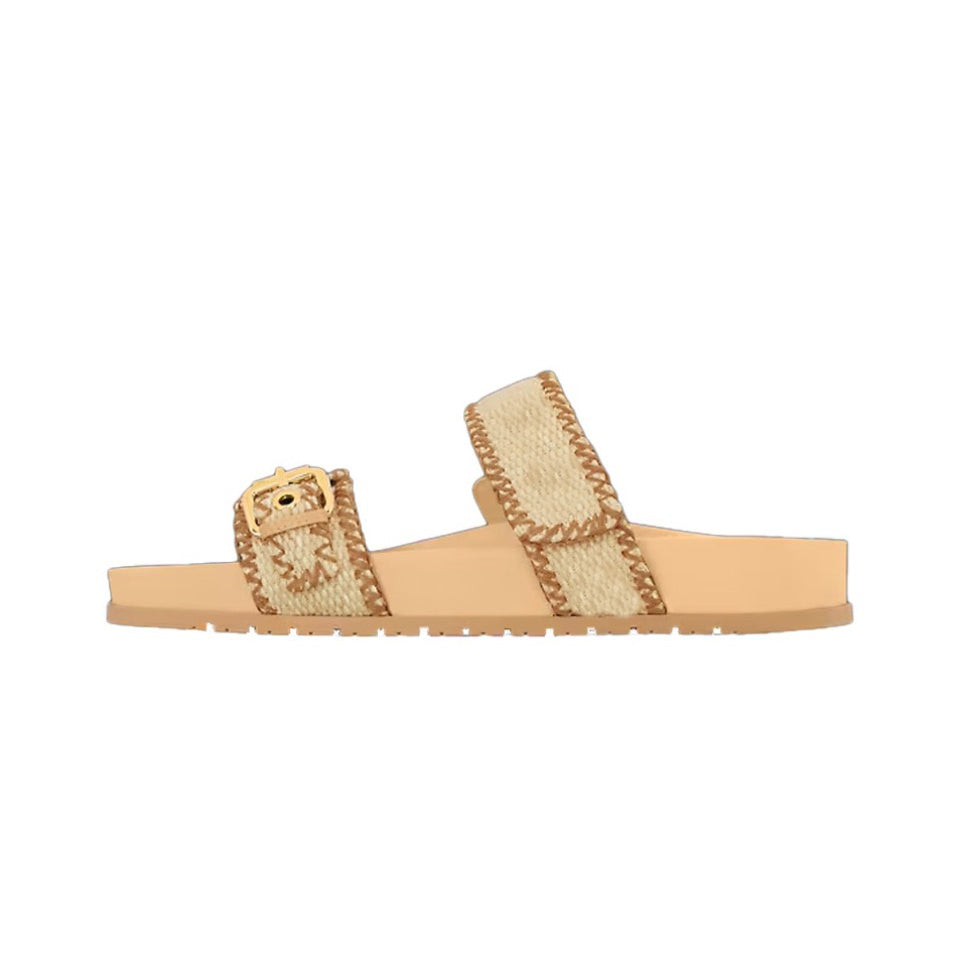 Designer Shoes BOM DIA Flat Comfort Mule Slippers Women Summer Beach Sandals New Designer Slides 35-42