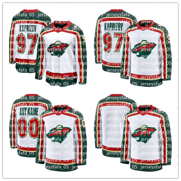 97 Kirill Kaprizov Wild 25th Anniversary Hockey Player Jersey - White