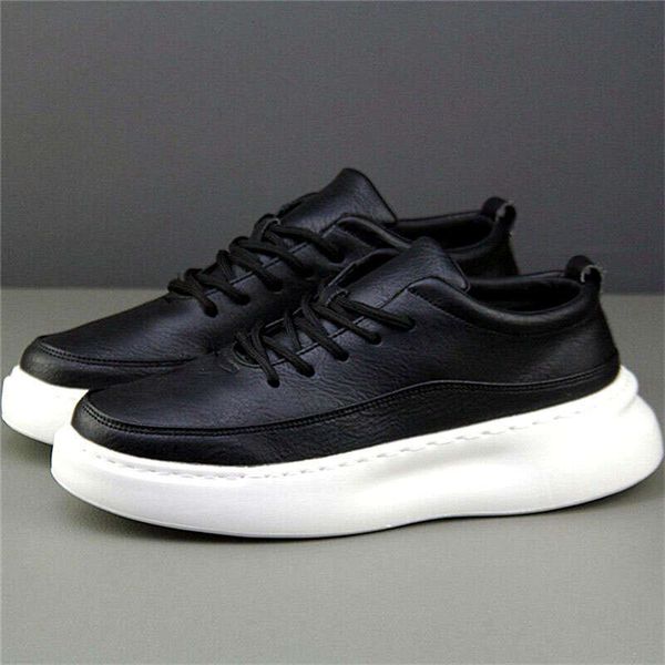 Men&#039;s high-quality thick-soled increased sports 2022 new lightweight breathable black and white men&#039;s shoes