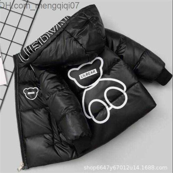 Down Coat Kids Hooded Thick Duck Down Coat Jackets Children Boys Girls Outerwear 2-6 Years Winter Clothes H241106