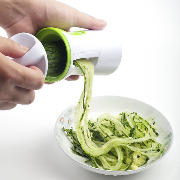 Fruit Vegetable Tools 1PCS Heavy Duty Spiralizer Vegetable Slicer Vegetable Spiral Slicer Cutter Zucchini Pasta Noodle Spaghetti 230417