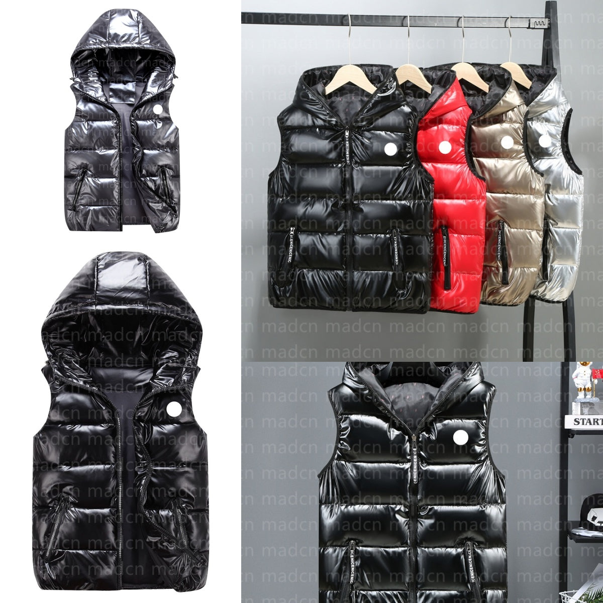 Mens Vests Designer Down Vest French Puffer Vest Womens Gilet Bomber Coats Embroidered Chest Badge With Letters Body Warmer Outerwear Windbreaker Ja