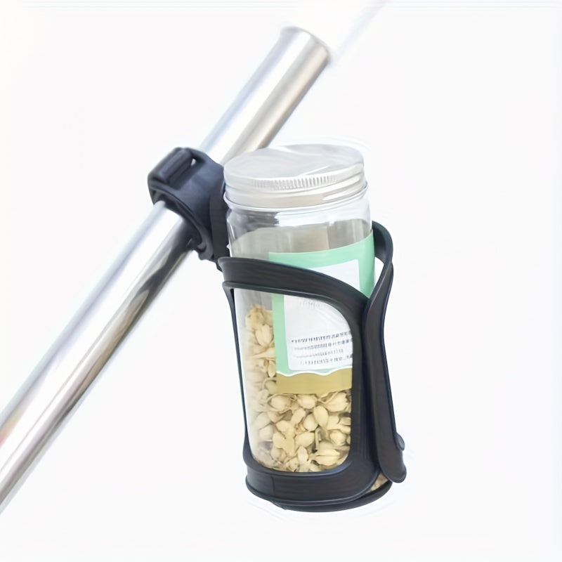 TEMU 360° Rotating Cup Holder- Non-slip Bottle Holder For Strollers, Bikes, Wheelchairs, Safe& Convenient, Cup Holder For Scooter, Wheelchair