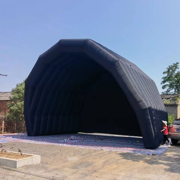 wholesale Large Outdoor Inflatable Event Tent Stage Cover Canopy Giant Air Marquee For Party Exhibition Music Ban Concert Wedding Tunnel Wit
