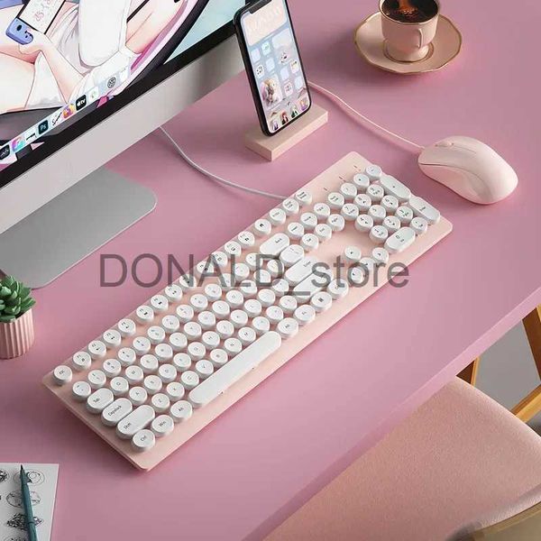 Keyboards Wire Keyboard Mouse Combo For Macbook Pro Portable Gaming Keyboard Mouse Set For Laptop PC Gamer Computer Keyboard Magic Mouse J24