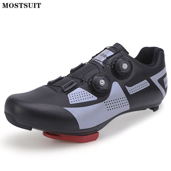 MTB Cycling Shoes Men Route Cleat Road Bike Shoes Speed Flat Sneaker Racing Women Bicycle Mountain Spd Self-locking Footwear