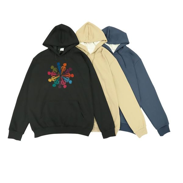 Fashion Design Hoodie Men Hooded Collar Breathable Loose Fit Men Tops Hoodie Customized Print Hoody Street 350g Cotton