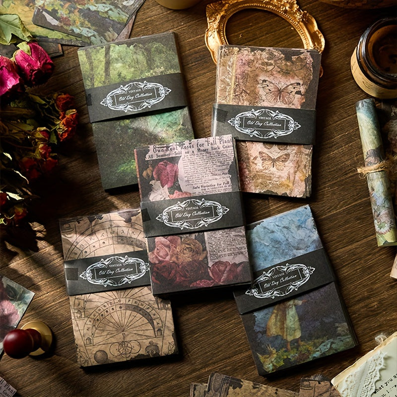 TEMU 250 Sheets () Vintage Scrapbooking Paper, Antique Looking Papers, Retro Fairy Series Art Collage Material Aesthetic Decorative Decoupage Paper