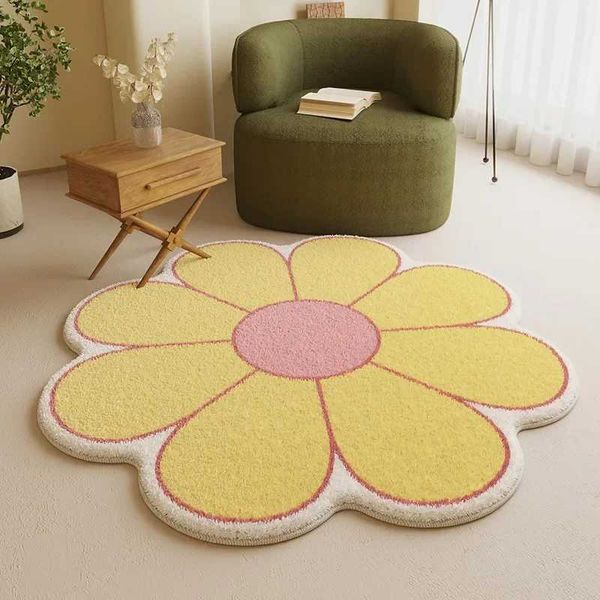 Carpets Soft Floor Mats Small Fresh Flowers Rugs Home Entrance Carpet Bedroom Toilet Bathroom Door Absorbent Non-Slip Foot Pad