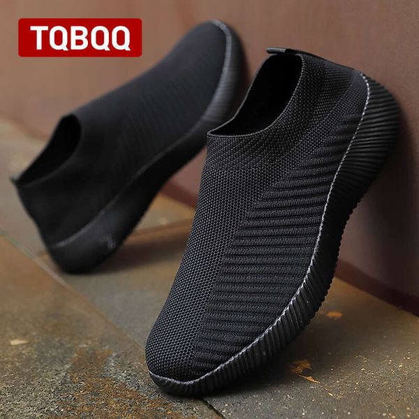 Knitting Sock Flat Casual Breathable Sneakers Flats Walking Shoes for Women