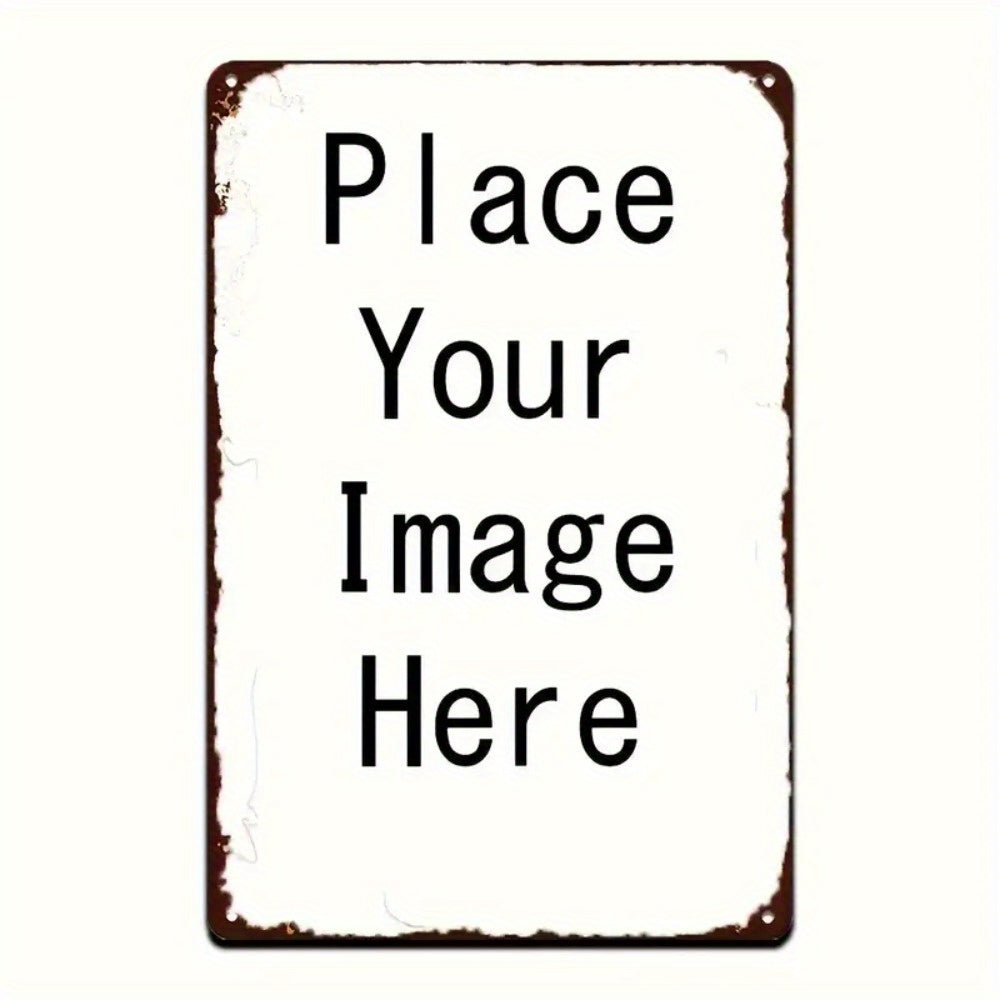 TEMU Customizable 8x12 Inch Vintage Metal Tin Sign, Rustpro Of Iron Wall Decor, Durable Home Decor - Personalized Gift Idea For Kitchen, Bar,