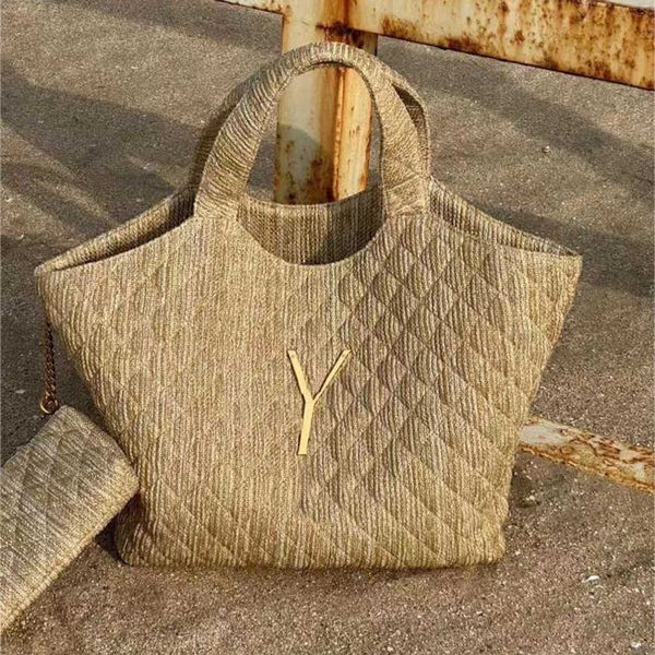 straw bag designer beach bags Handbag Women Woven Tote gaby Simple Generous Shoulder Messenger Shopping Bag With Wallet 220804-230201