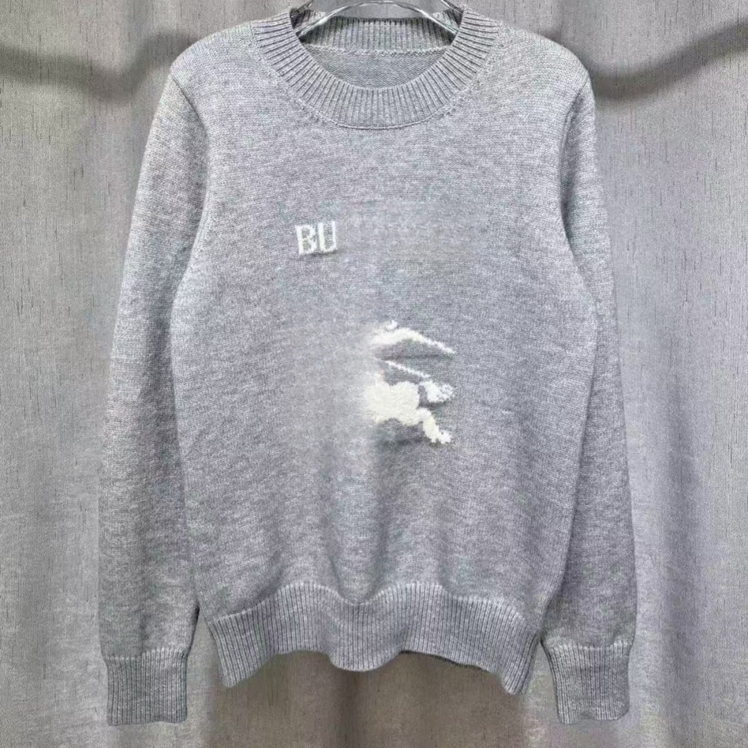 25ss Knitted sweater winter Men sweater Top designer Luxury Casual Loose pull Alphabet Embroidery horse pattern Mens Women Sweaters O Neck Long Slee