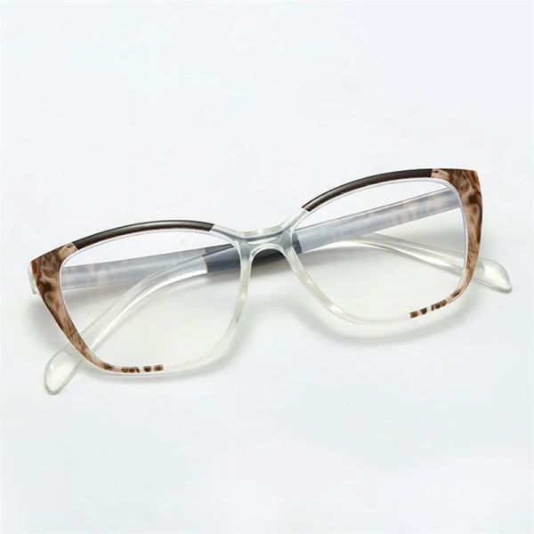 Ahora Cateye Printed Reading Glasses Wome&Men Blue Light Presbyopic Eyeglasses Anti-drop Hyperopia Eyewear +1.0 1.5 2.0 2.5 +4.0