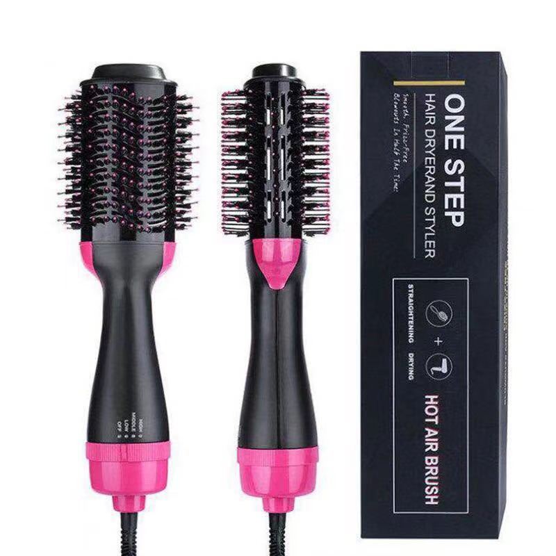Hair Brushes Hot Air Paddle Styling Brush Curling Comb Hair Curlers Straighteners One Step Hair Dryer Anion 4 in 1
