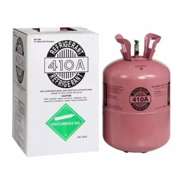 Freon Steel Packaging 410A 25lbs Tank Cylinder Refrigerant for Air Conditioners