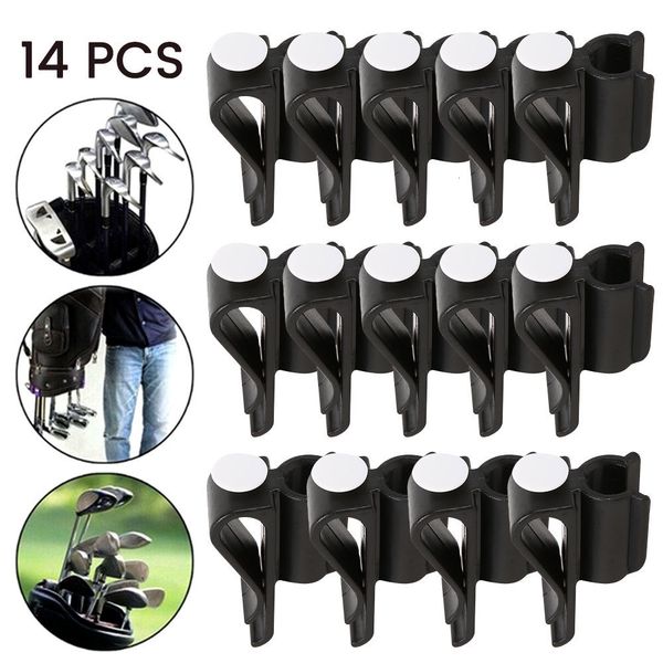 Other Golf Products 14 Pcs Golf Putter Holder Golf Bag Clip Fixed Golf Clubs Buckle Ball Training Aids Outdoor Sports Game Accessories Swing