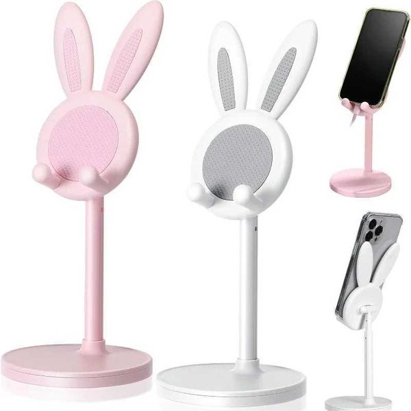 Cartoon Rabbit Desktop Phone Stand Smartphone Tablet Stand Adjustable Telescopic Lifting Lazy Stand CL240904