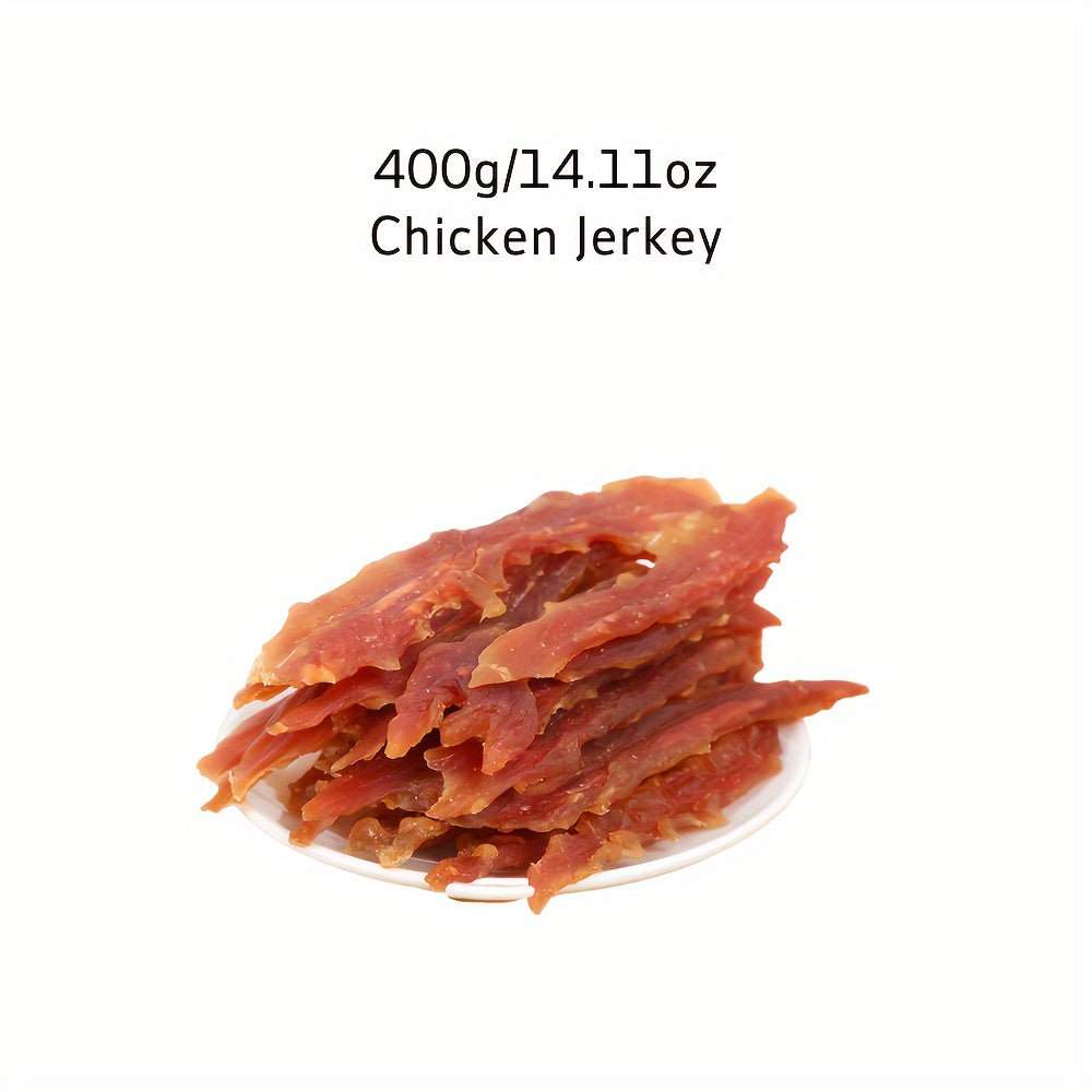 TEMU 200g-400g (7.05oz-14.1oz) Chicken Jerky And Duck Jerky Dog Treats For Small, Medium, Large Dog, Made With Chicken, Duck - Healthy, , Dog Chews