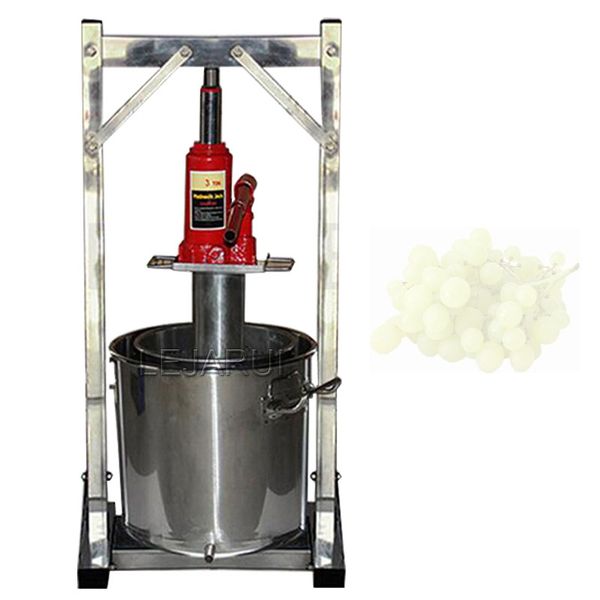 22L Manual Hydraulic Fruit Squeezer Stainless Steel Grape Blueberry Mulberry Presser Juicer Grape Presser
