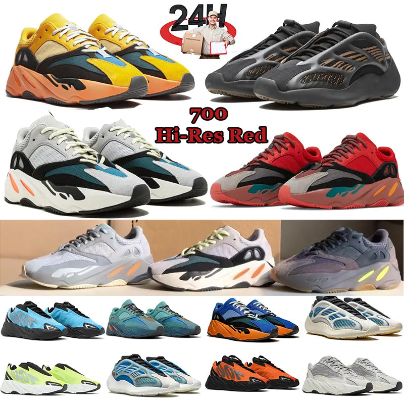 With Box 700 v3 Athletic Shoes 700s v2 Mens Trainers Womens Alvah Azael Static Solid Grey Magnet Blue Cream Bright Blue Salt Designer Men Women Outd