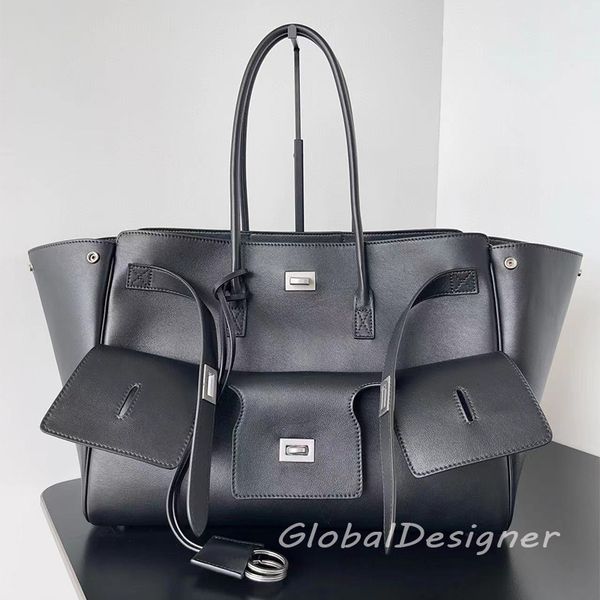 luxury Bel Air designer large tote bag women handbag men casual maxi bags soft calfskin real leather mens black briefcase mirror quality sho