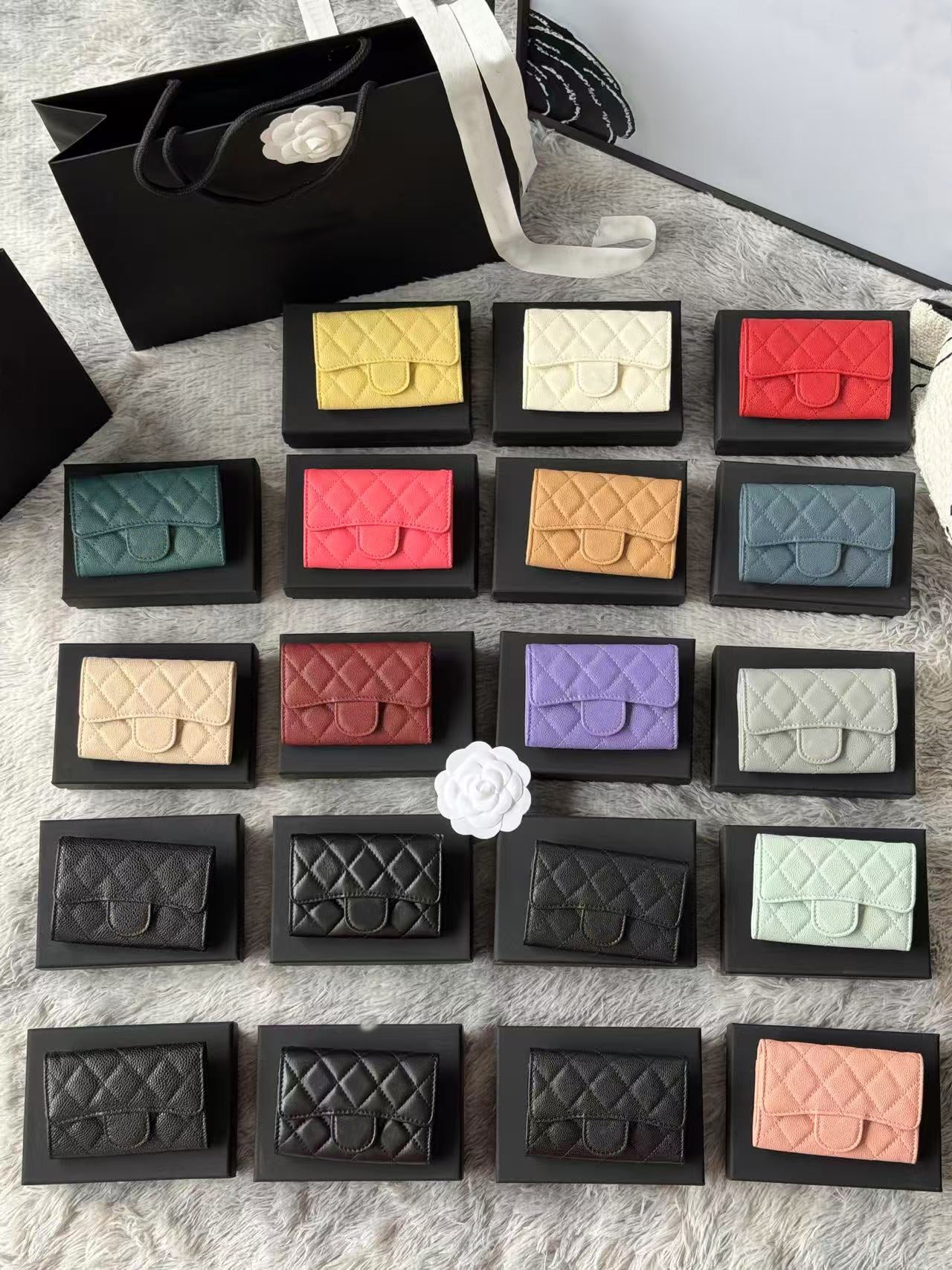 12A colors best quality genuine leather women card holders with box luxurys designers wallet womens purese credit passport bag 0214