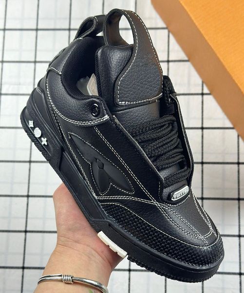 High quality skate trainers Sneakers Trainers Maxi Casual Runner Shoes Outdoor Tops Black White Blue watch Distressed Mid Top Platform handm