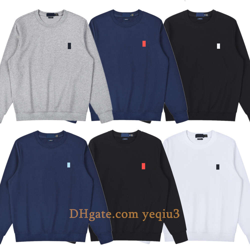 Men hoodie polo Embroidery Small horse sweatshirts Kangaroo pocket Outerwear Round neck Hoodies autumn winter Hoodie sport Pullover Designer hoodie