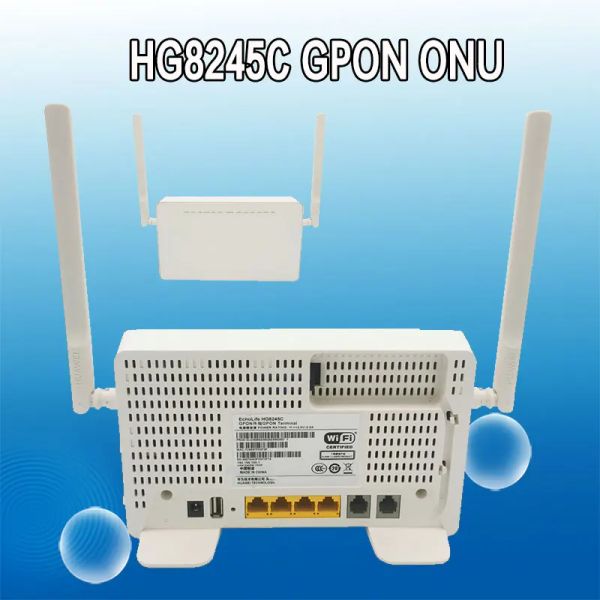 100% Original new GPON ONU EPON HG8245C ONT termianl with 4FE+voice+2.4Gwifi English software compatible hG8546M