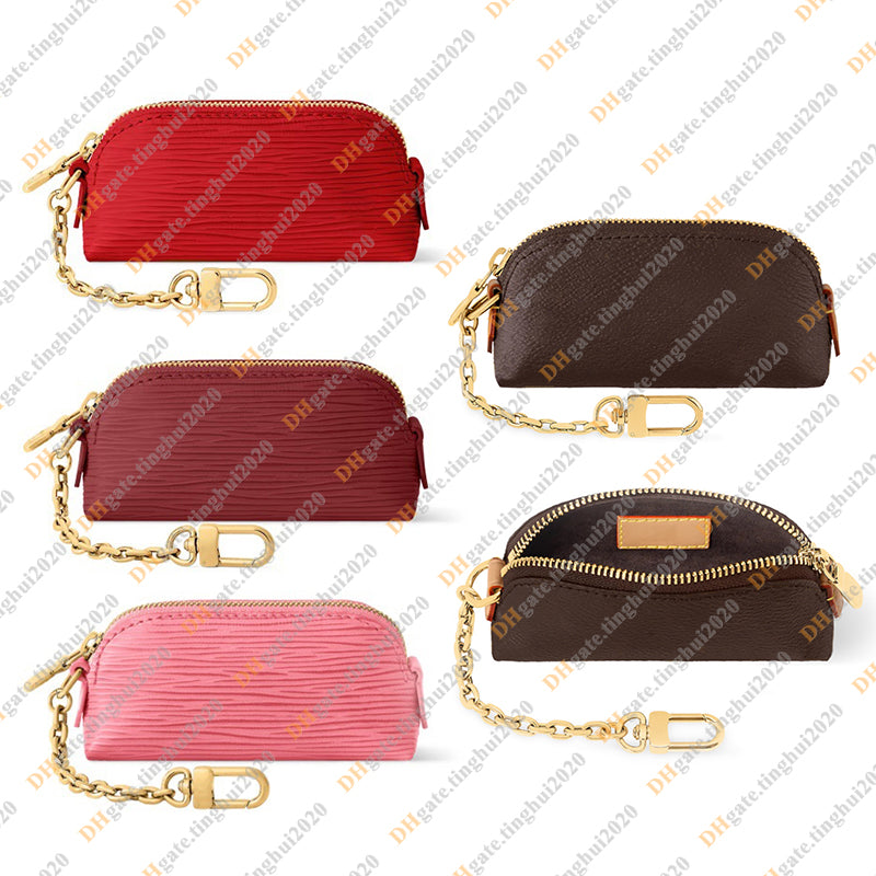 Ladies Fashion Casual Designer Luxury Cosmetic Lipstick Pouch Wallet Coin Purse Key Pouch Card Holder TOP Mirror Quality M25694 M25687 M25685 M25686
