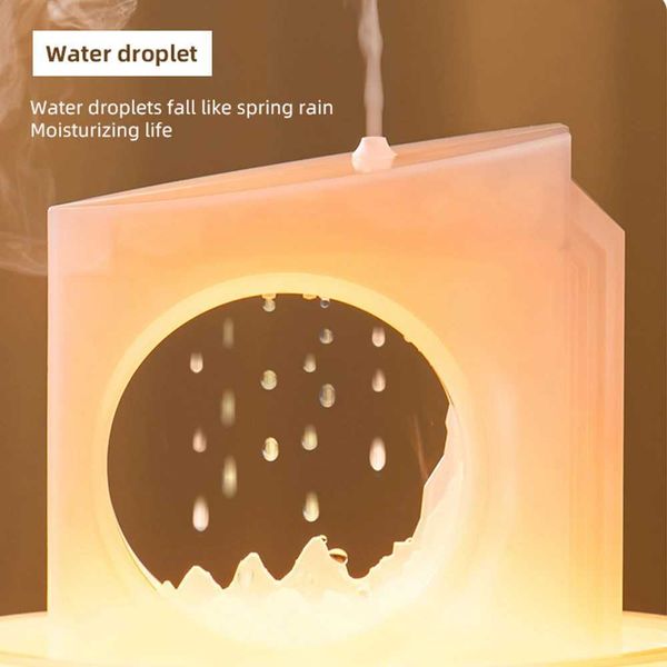 Humidifiers Humidifiers Rain Clouds Aroma Diffuser Air Humidifier Remote Control Ultrasonic Fragrance Atomizer with LED Nightlight Zen Raind